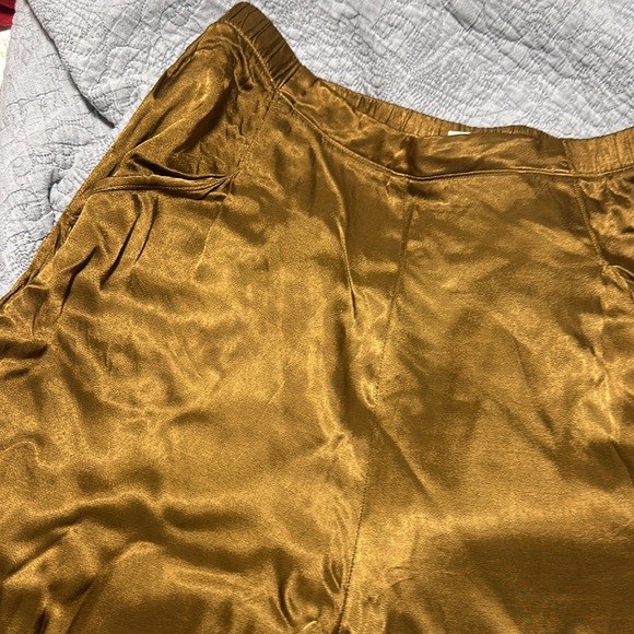 Nation Ltd bronze/gold satin pants - Picture 4 of 6